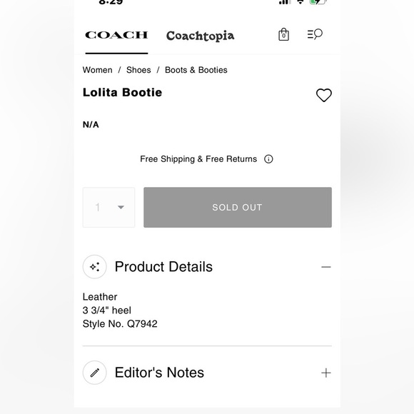 Coach Lolita Stiletto Open Toe Bootie size 7.5 - Picture 7 of 11